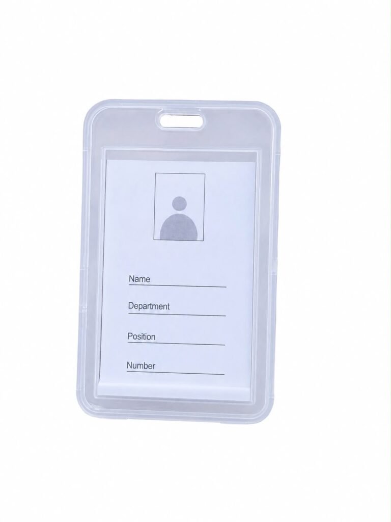 Clear Vertical ID Badge Holder