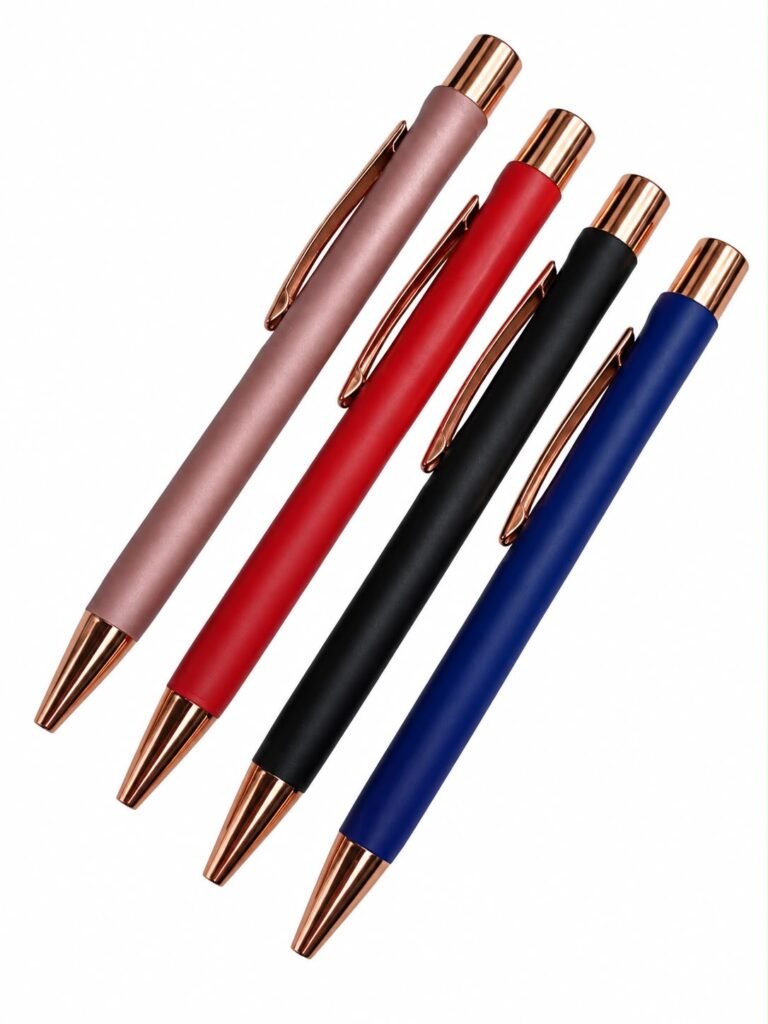Rose Gold Accent Ballpoint Pen