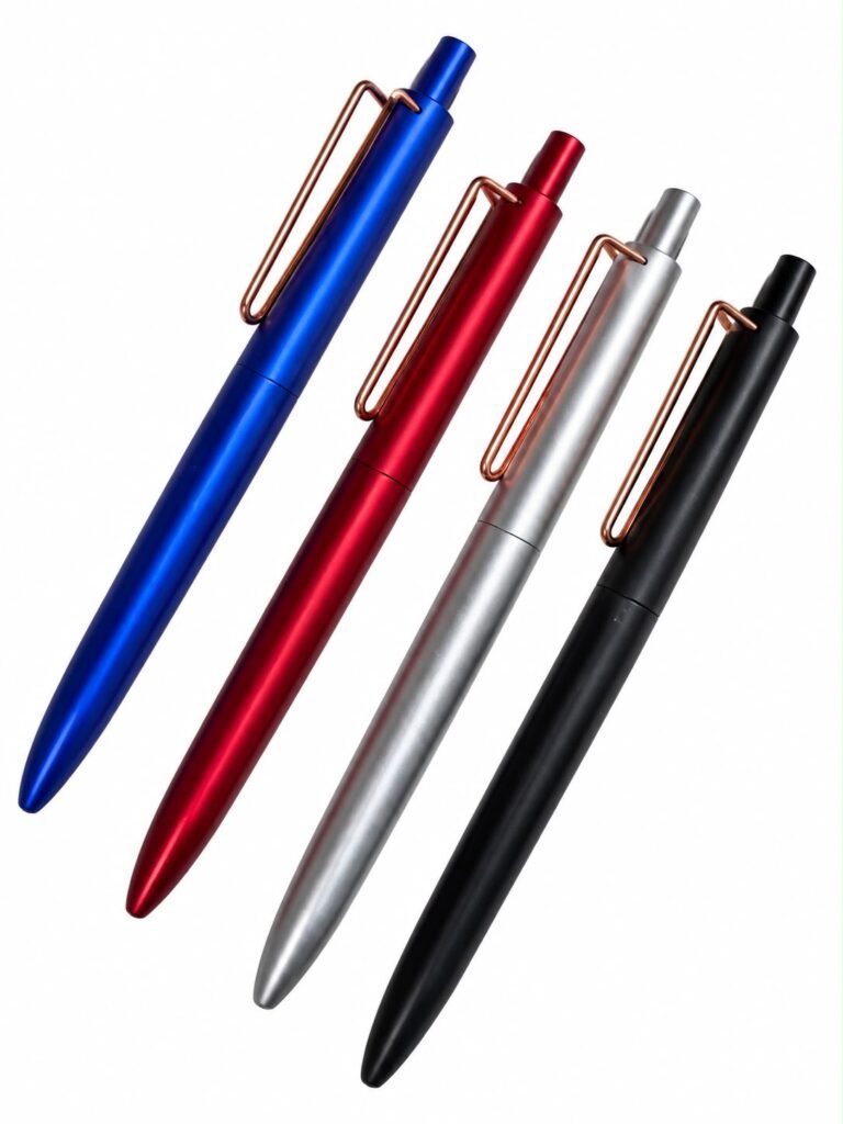 Rose Gold Clip Metal Ballpoint Pen
