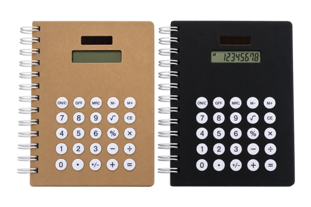 Notebook with Calculator