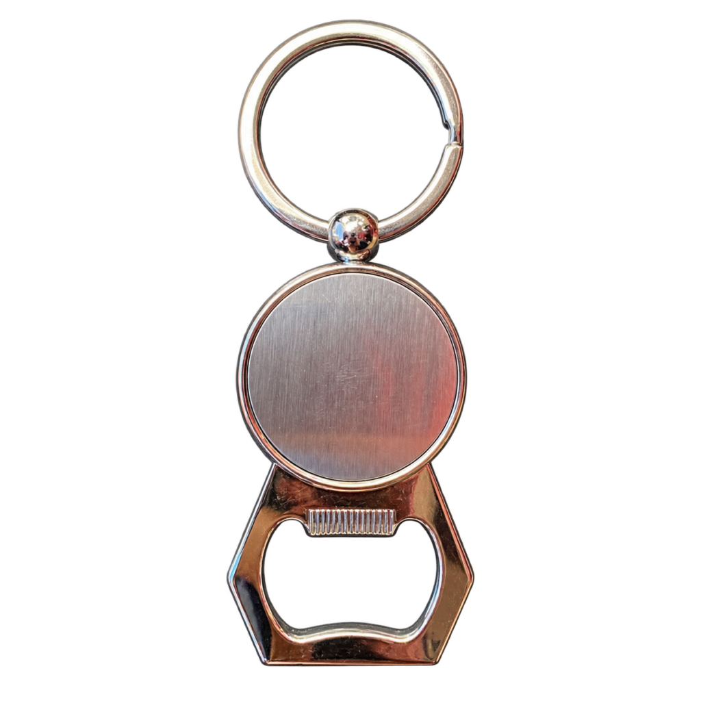 Round Bottle Opener Keyring